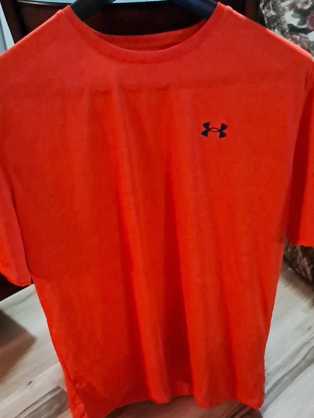 Under Armour Bright Orange Athletic Short Sleeve Performance Tee